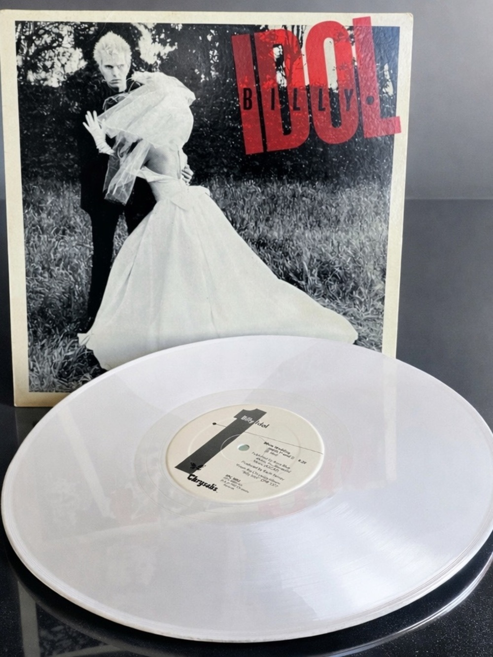 Billy Idol White Wedding 12” White Vinyl LP Chrysalis CHR 1377  Variant Pressing